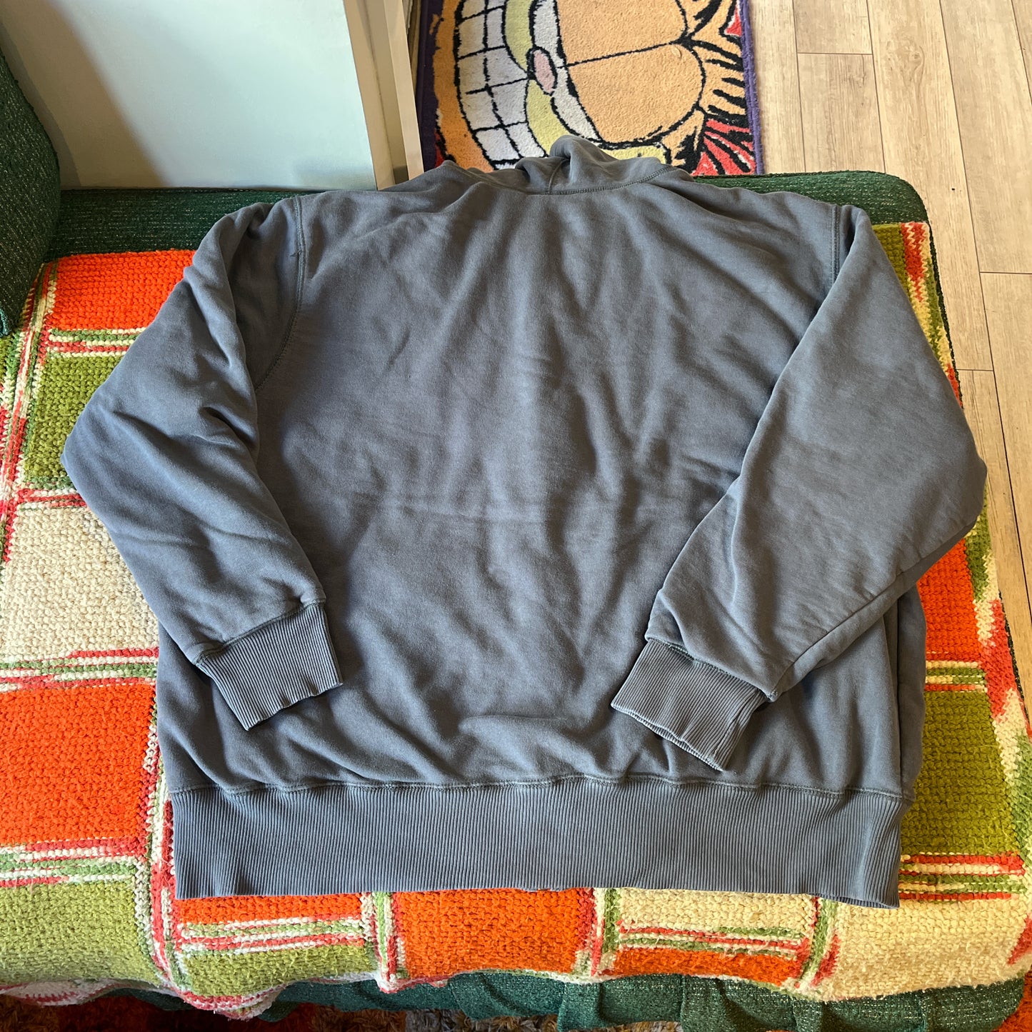 Black and Gray Eagle zip up hoodie (XXL)