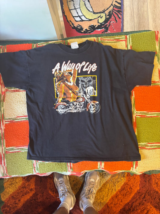 Sick Biker tee (XL)