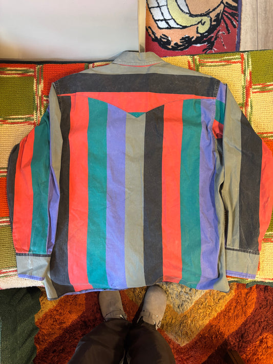 90’s Wrangler brushpopper pearl snap