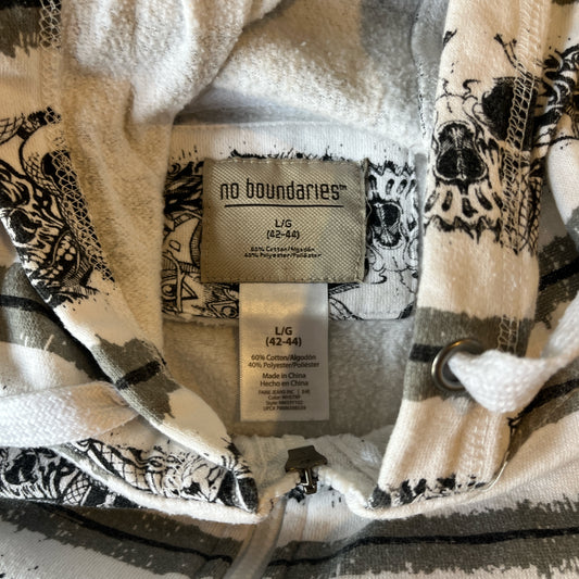 Striped Skull hoodie (large)